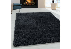 Pearl Soft Shaggy Hoogpolig Vloerkleed Antraciet