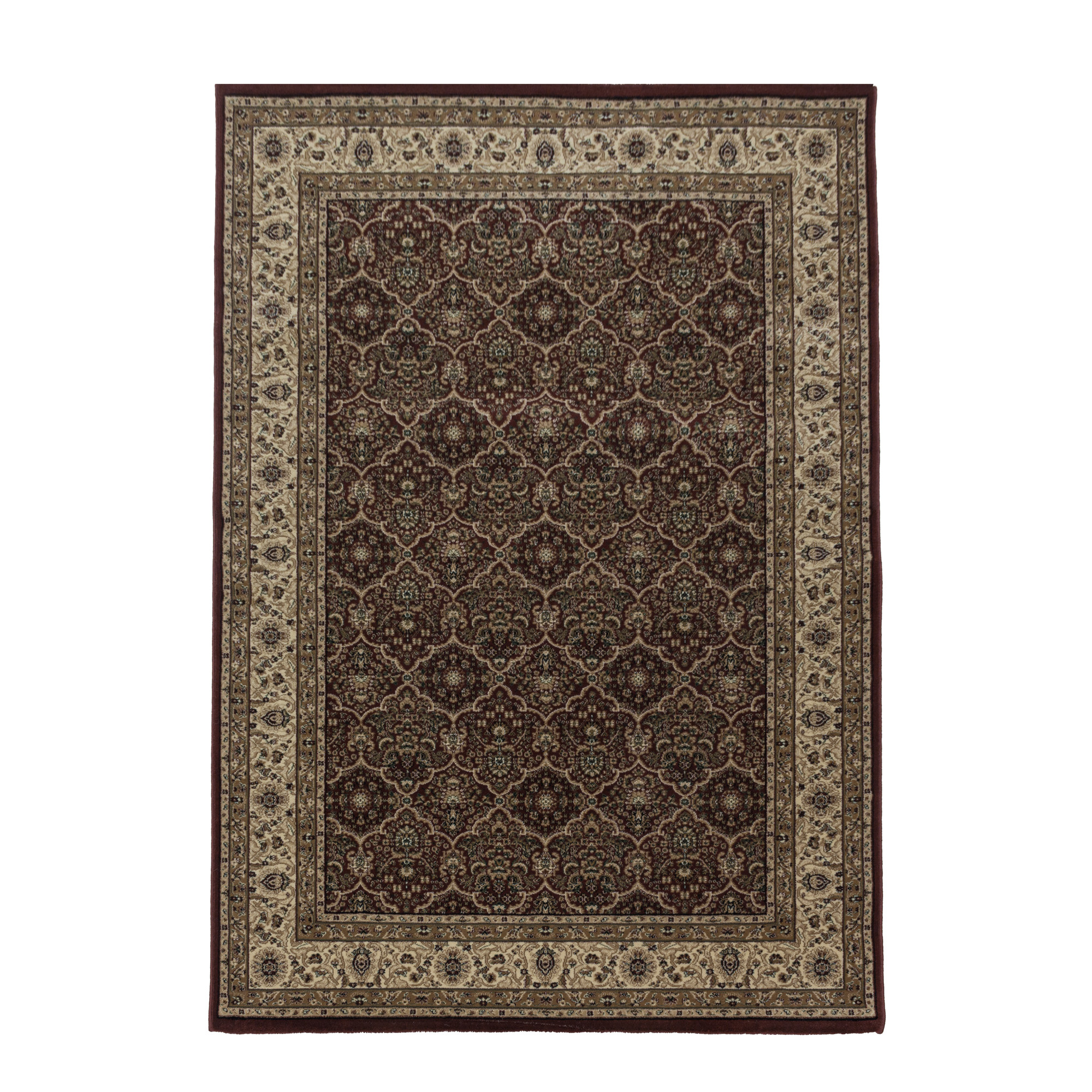 Tabriz Oosters Klassiek Laagpolig Vloerkleed Rood