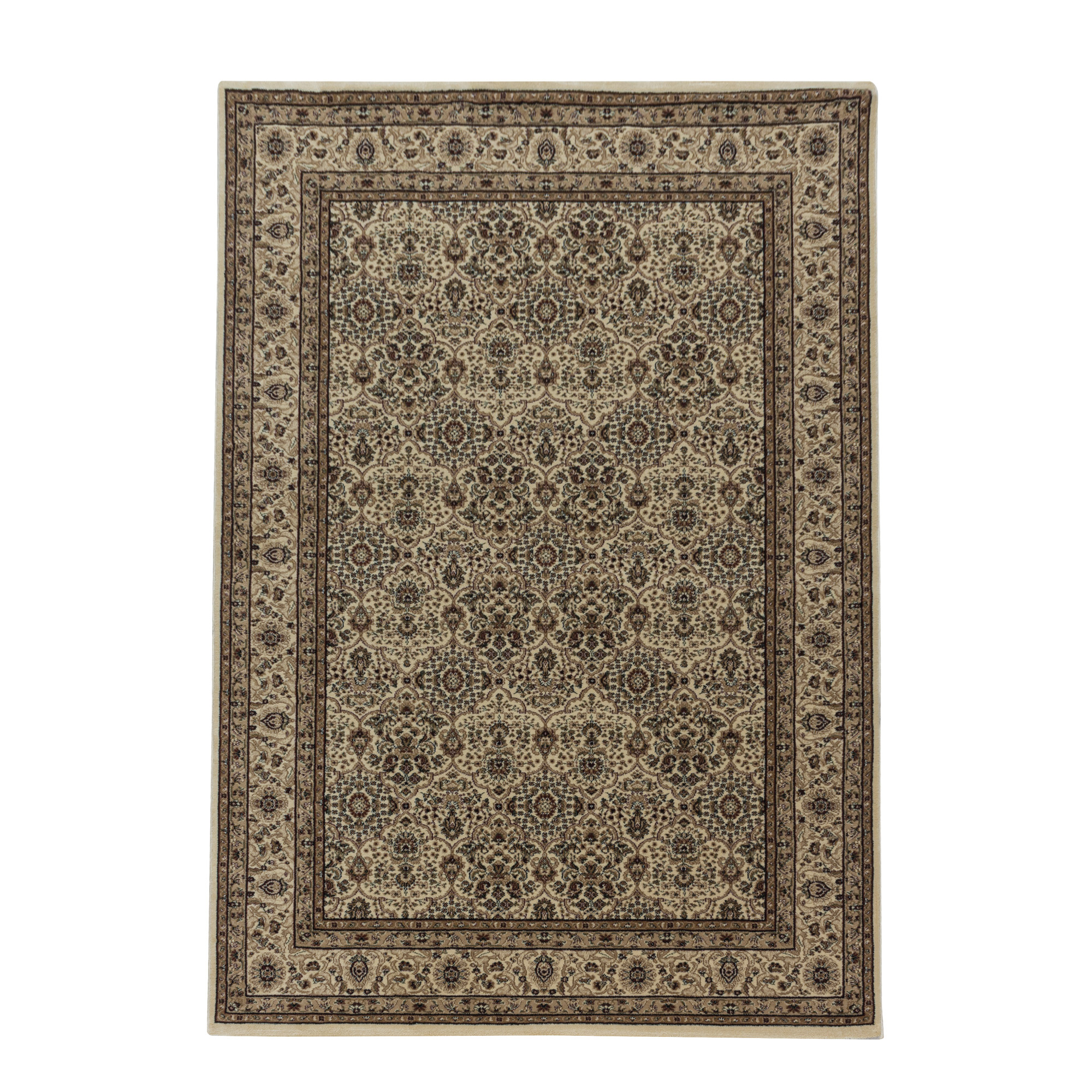 Tabriz Oosters Klassiek Laagpolig Vloerkleed Beige