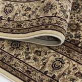 Tabriz Oosters Klassiek Laagpolig Vloerkleed Beige