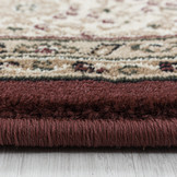 Isfahan Oosters Klassiek Laagpolig Vloerkleed Rood