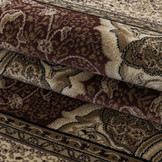 Isfahan Oosters Klassiek Laagpolig Vloerkleed Rood