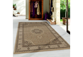 Tapijtenloods Isfahan Oosters Klassiek Laagpolig Vloerkleed Beige