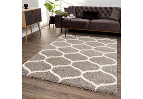 Hoogpolig Grijs Vloerkleed – Madrid Shaggy Tapijt – Fluffy & Luxe