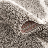 Hoogpolig Grijs Rond Vloerkleed – Madrid Shaggy Tapijt – Fluffy & Luxe