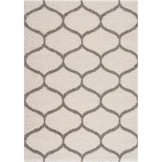 Hoogpolig Creme Vloerkleed – Madrid Shaggy Tapijt – Fluffy & Luxe