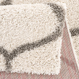 Hoogpolig Creme Vloerkleed – Madrid Shaggy Tapijt – Fluffy & Luxe