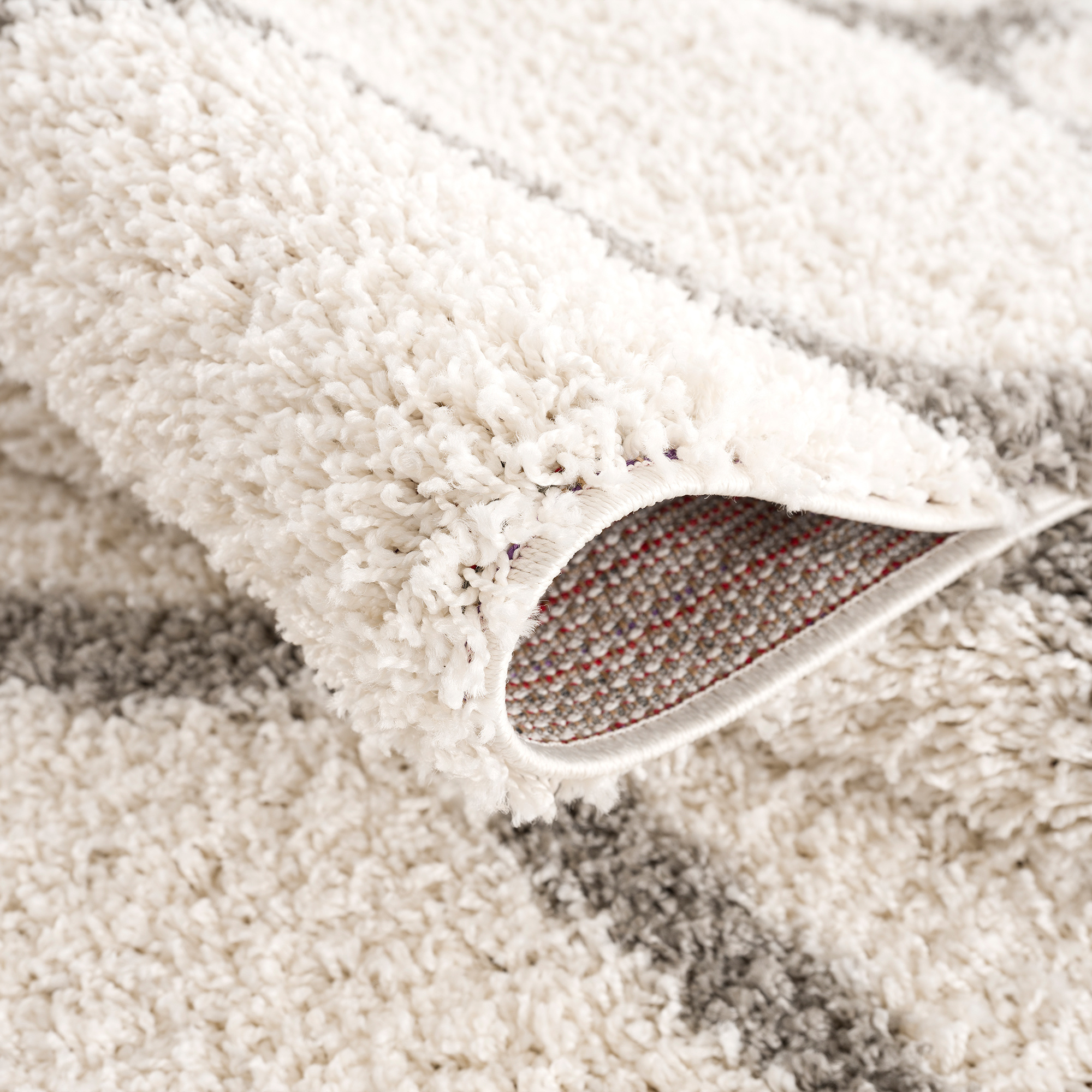 Hoogpolig Creme Vloerkleed – Madrid Shaggy Tapijt – Fluffy & Luxe