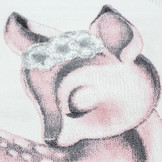 Tapijtenloods Bambi Kinderkamer Vloerkleed Laagpolig Roze Grijs