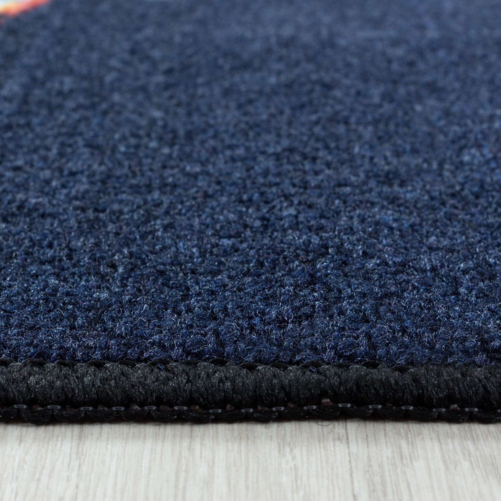 Play Vloerkleed Kinderkamer Space Numbers Laagpolig Blauw