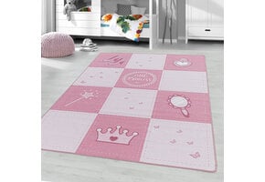 Play Vloerkleed Kinderkamer Little Princess Laagpolig Roze