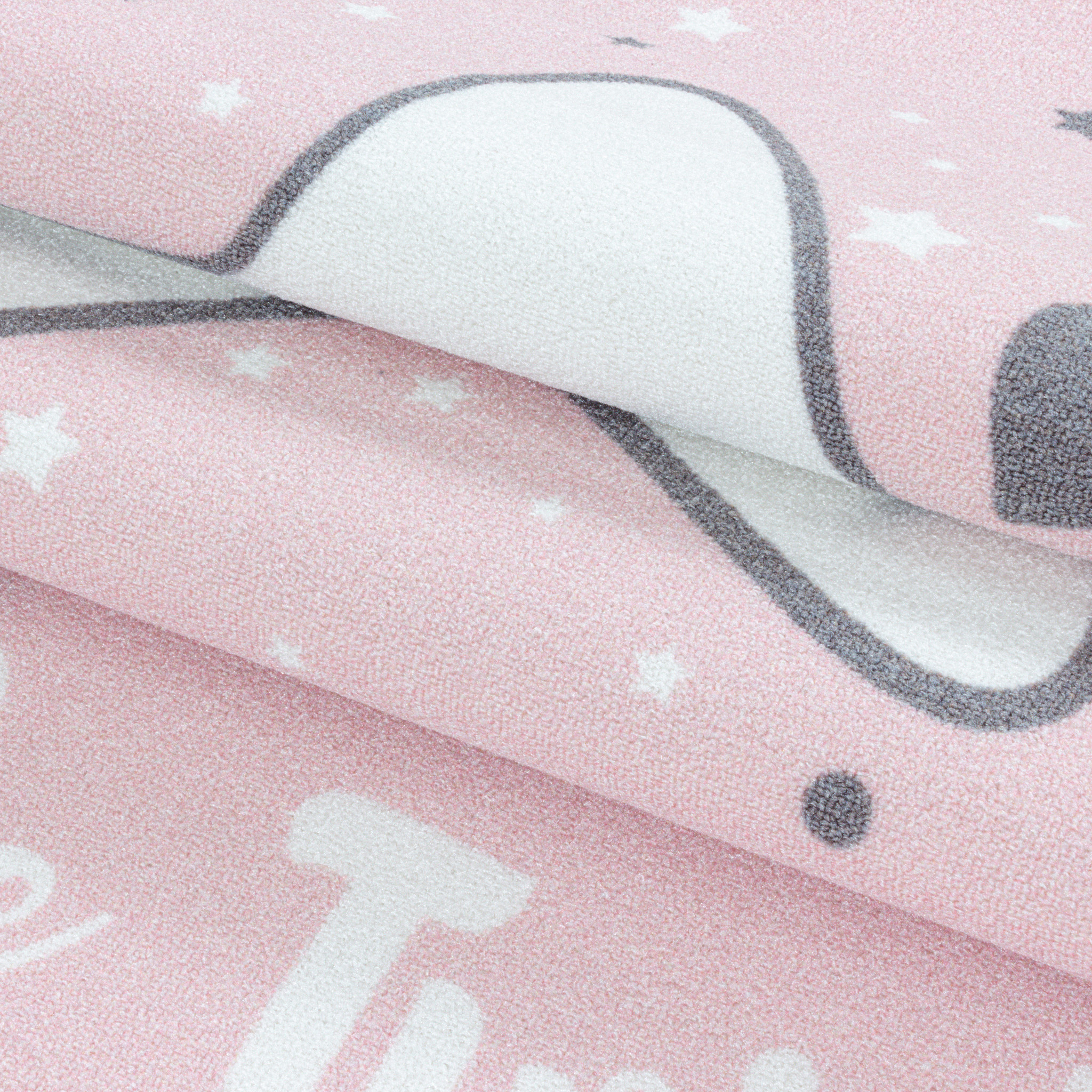 Tapijtenloods Play Vloerkleed Kinderkamer Little Star Laagpolig Roze