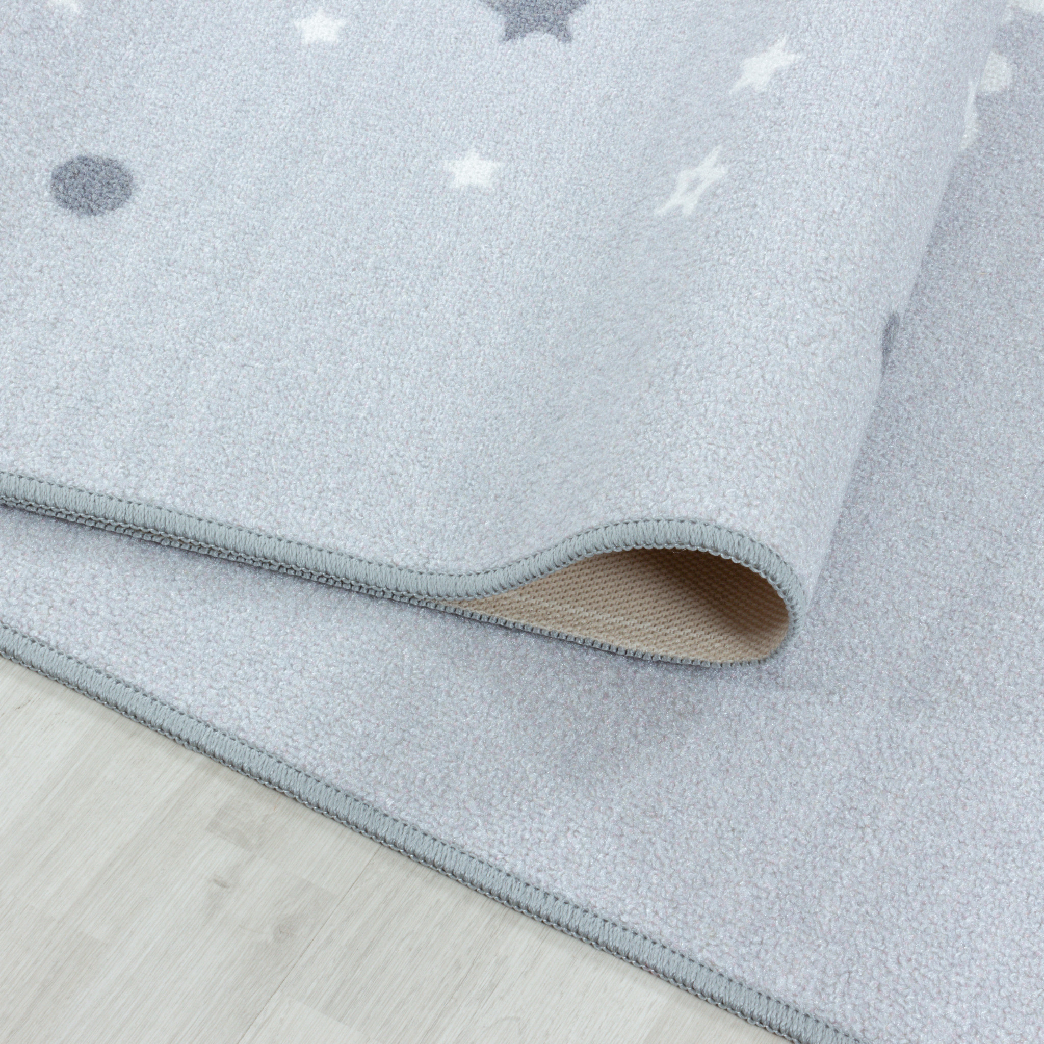 Tapijtenloods Play Vloerkleed Kinderkamer Little Star Laagpolig Grijs