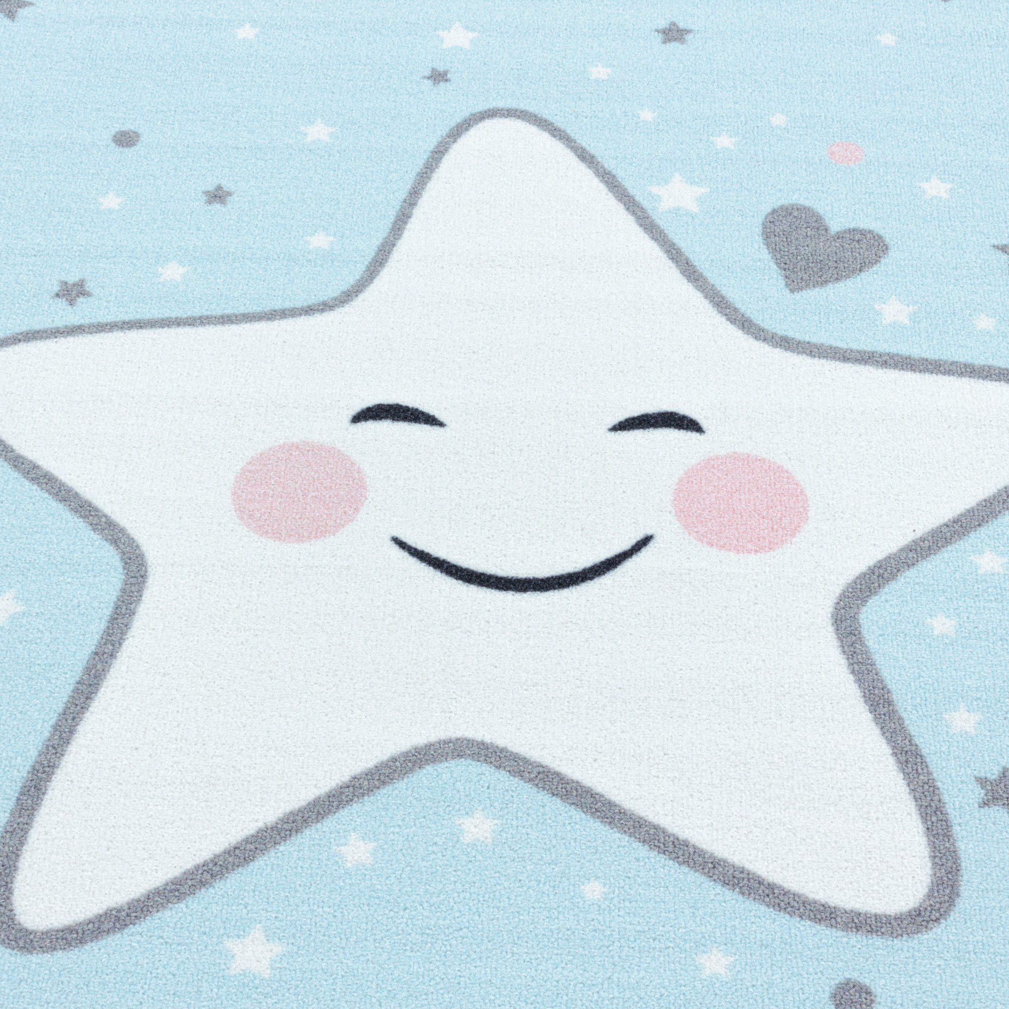 Tapijtenloods Play Vloerkleed Kinderkamer Little Star Laagpolig Blauw