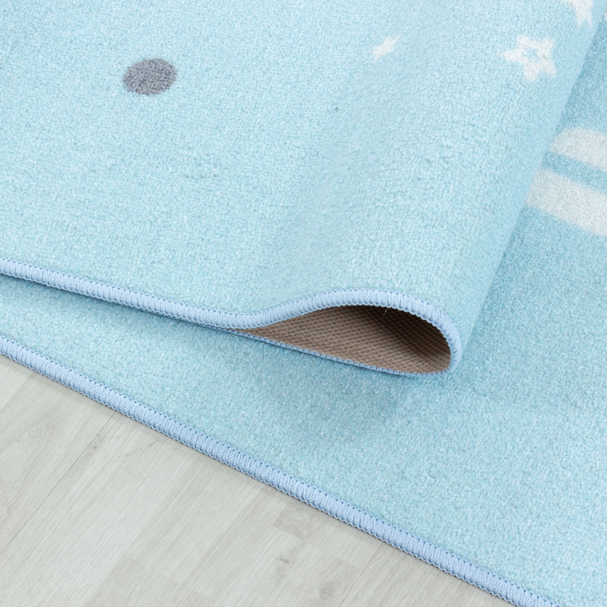 Tapijtenloods Play Vloerkleed Kinderkamer Little Star Laagpolig Blauw