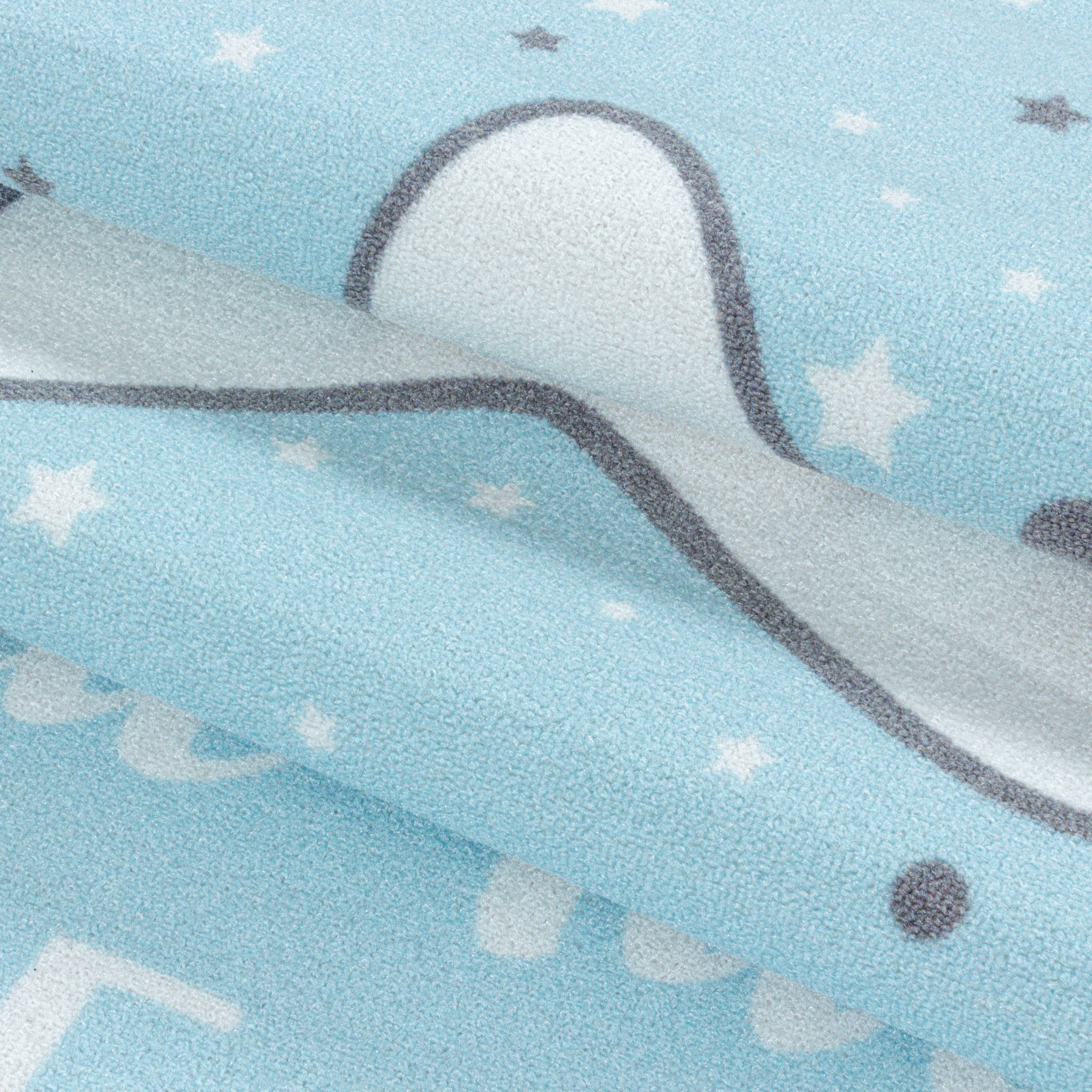 Tapijtenloods Play Vloerkleed Kinderkamer Little Star Laagpolig Blauw