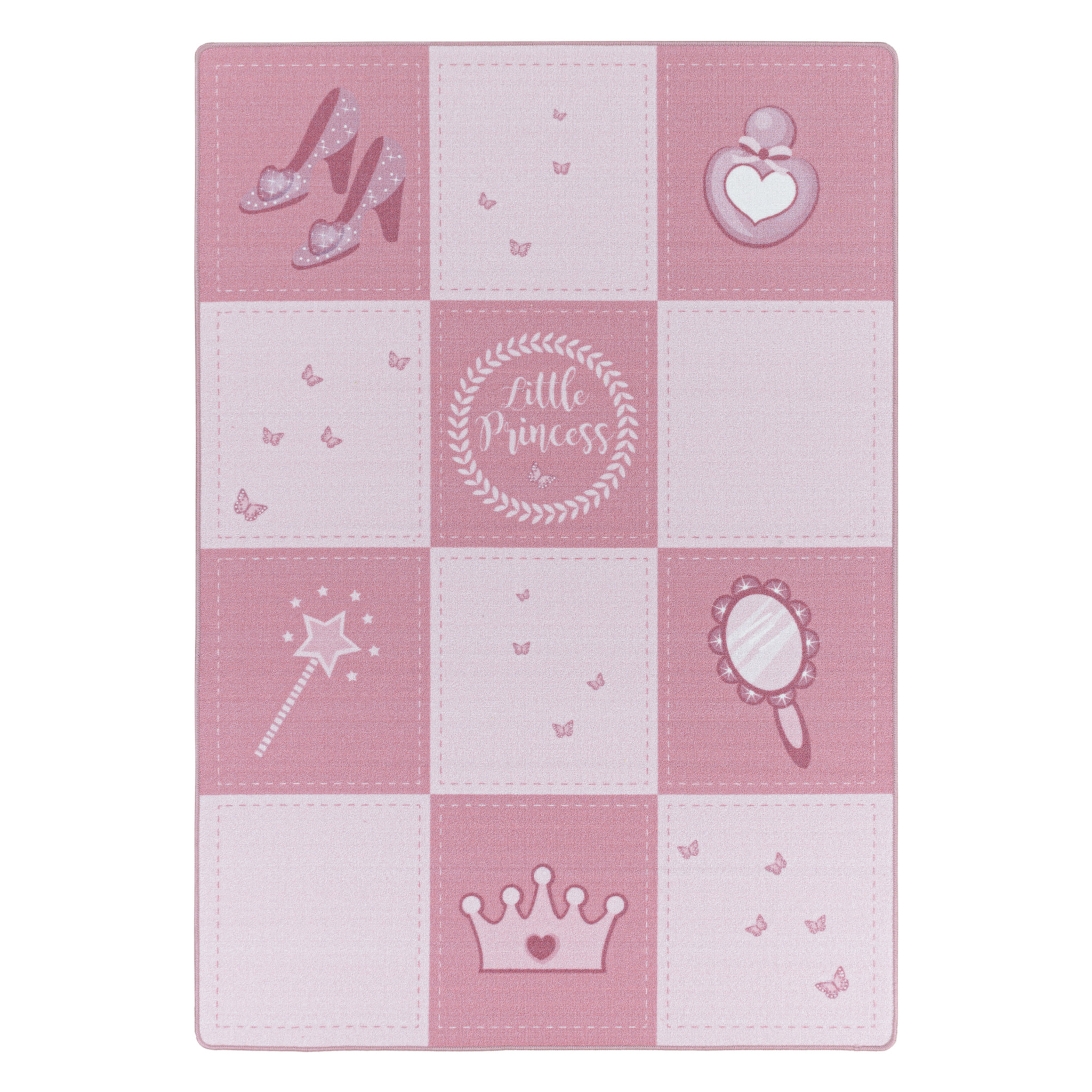 Play Vloerkleed Kinderkamer Little Princess Laagpolig Roze
