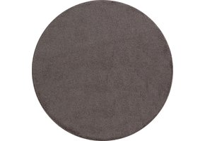 Basics Effen Rond Vloerkleed Bruin Laagpolig