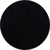 Basics Effen Rond Vloerkleed Antraciet Laagpolig
