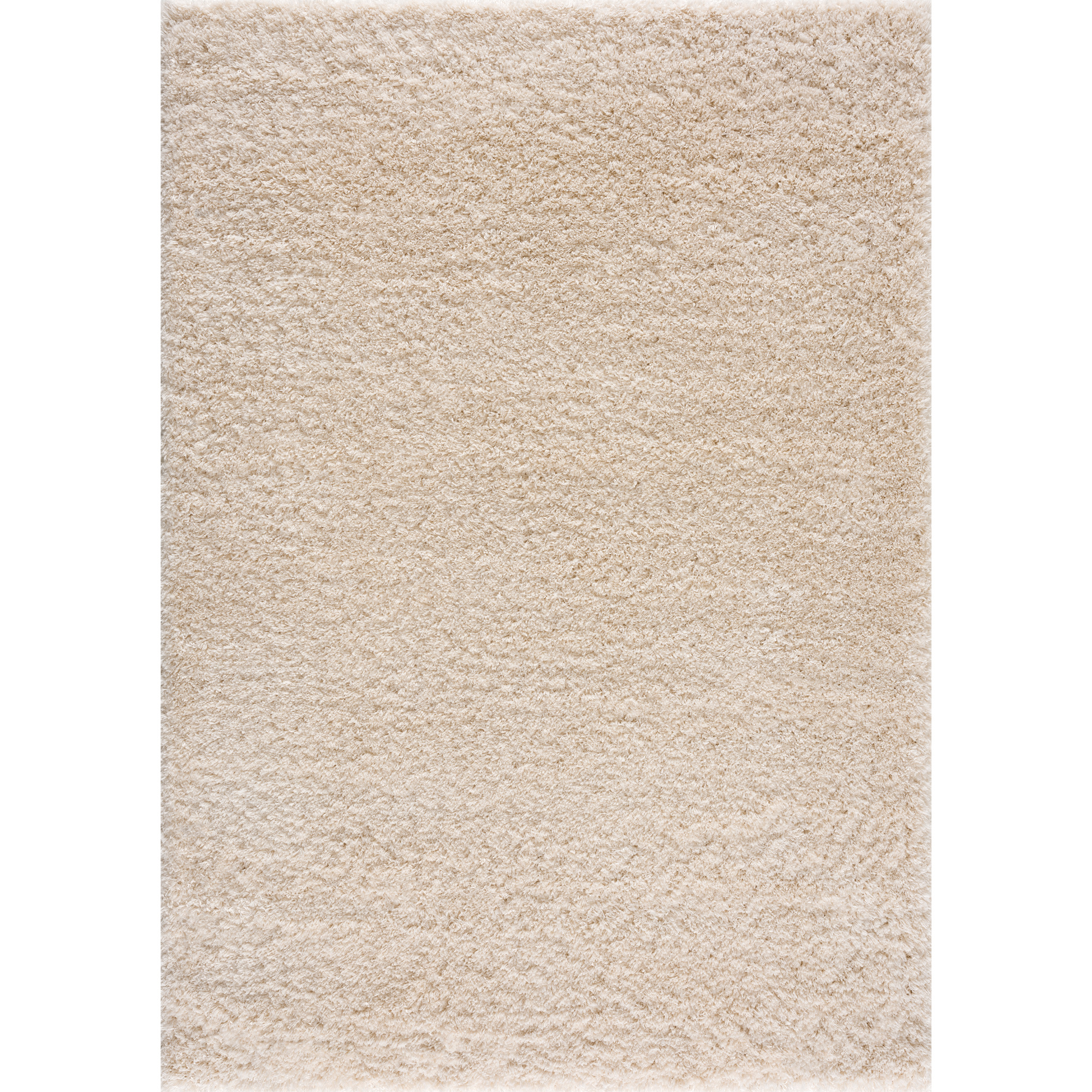 Porto Soft Fluffy Vloerkleed Hoogpolig Effen Creme