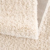 Porto Soft Fluffy Vloerkleed Hoogpolig Effen Creme