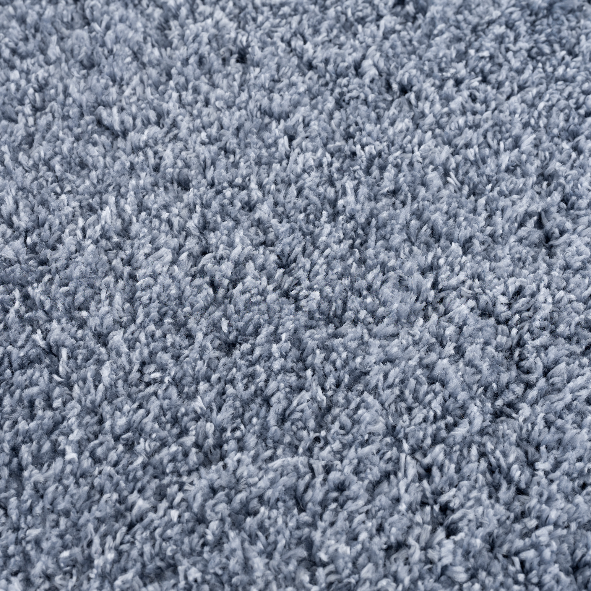 Porto Soft Fluffy Vloerkleed Hoogpolig Effen Blauw