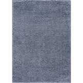 Porto Soft Fluffy Vloerkleed Hoogpolig Effen Blauw