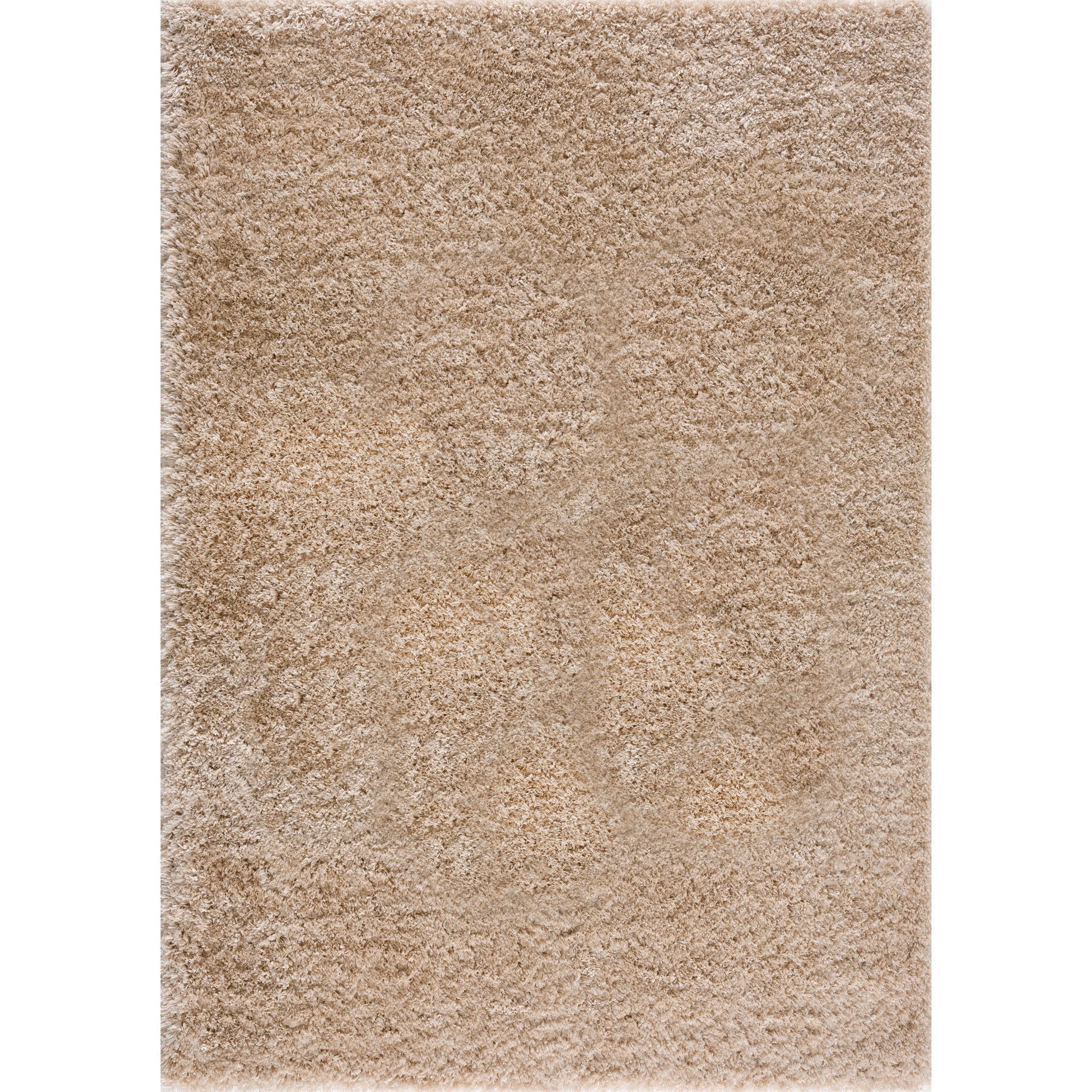 Porto Soft Fluffy Vloerkleed Hoogpolig Effen Beige