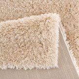 Porto Soft Fluffy Vloerkleed Hoogpolig Effen Beige