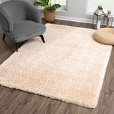 Porto Soft Fluffy Hoogpolig Vloerkleed Beige