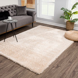 Porto Soft Fluffy Hoogpolig Vloerkleed Beige