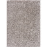 Porto Soft Fluffy Vloerkleed Hoogpolig Effen Licht Grijs