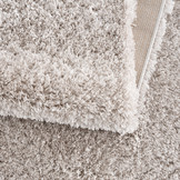 Porto Soft Fluffy Hoogpolig Vloerkleed Lichtgrijs