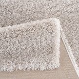 Tapijtenloods Porto Soft Fluffy Vloerkleed Hoogpolig Effen Licht Grijs