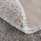 Porto Rond Soft Fluffy Hoogpolig Vloerkleed Grijs