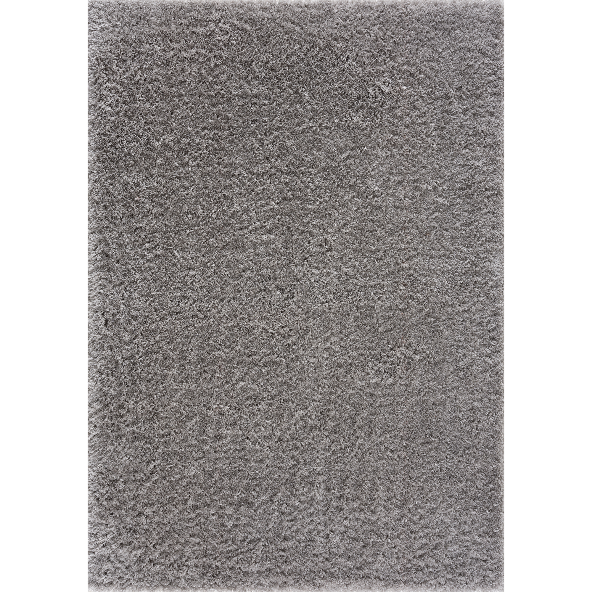 Porto Soft Fluffy Vloerkleed Hoogpolig Effen Grijs