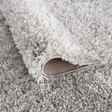 Tapijtenloods Porto Soft Fluffy Vloerkleed Hoogpolig Effen Grijs