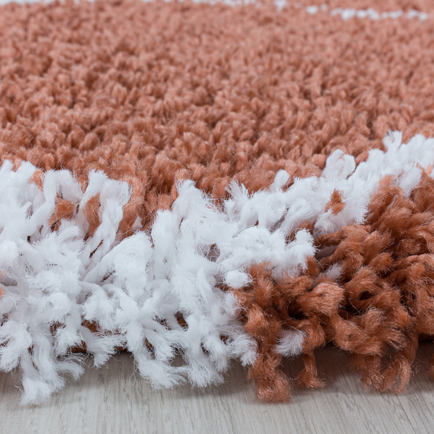 Tapijtenloods Harmony Soft Shaggy Rond Hoogpolig Vloerkleed Terra / Oranje