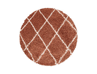 Tapijtenloods Harmony Soft Shaggy Rond Hoogpolig Vloerkleed Terra / Oranje