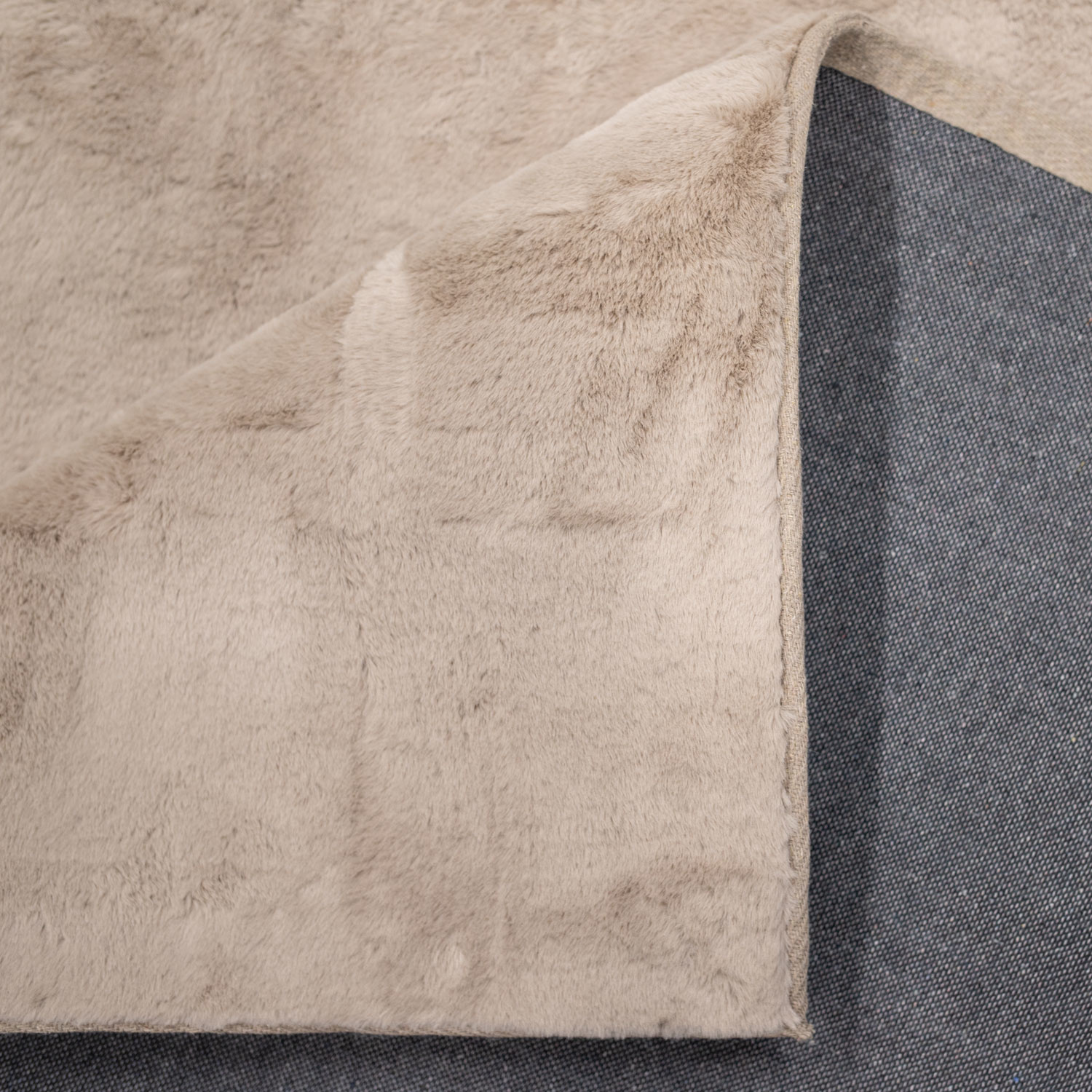 Tapijtenloods Paradise Fluffy Vacht Vloerkleed Hoogpolig Taupe Effen Tapijt