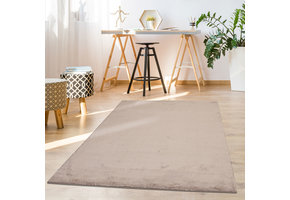 Paradise Fluffy Soft - Vloerkleed Hoogpolig - Effen Tapijt - Taupe