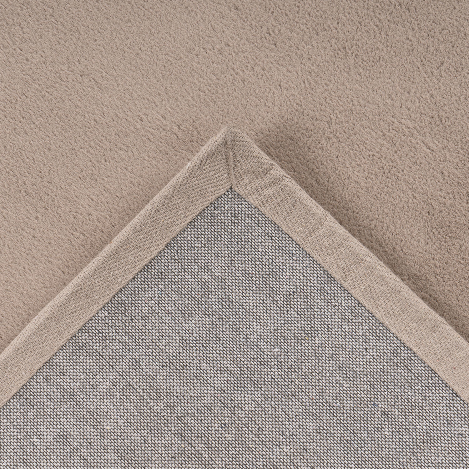 Tapijtenloods Paradise Fluffy Vacht Vloerkleed Hoogpolig Taupe Effen Tapijt