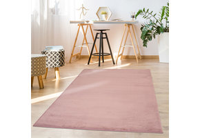 Paradise Fluffy Soft - Vloerkleed Hoogpolig - Effen Tapijt - Roze