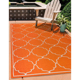 Berlin Outdoor - Buitenkleed Tuin - Weerbestendig Vloerkleed - Oranje