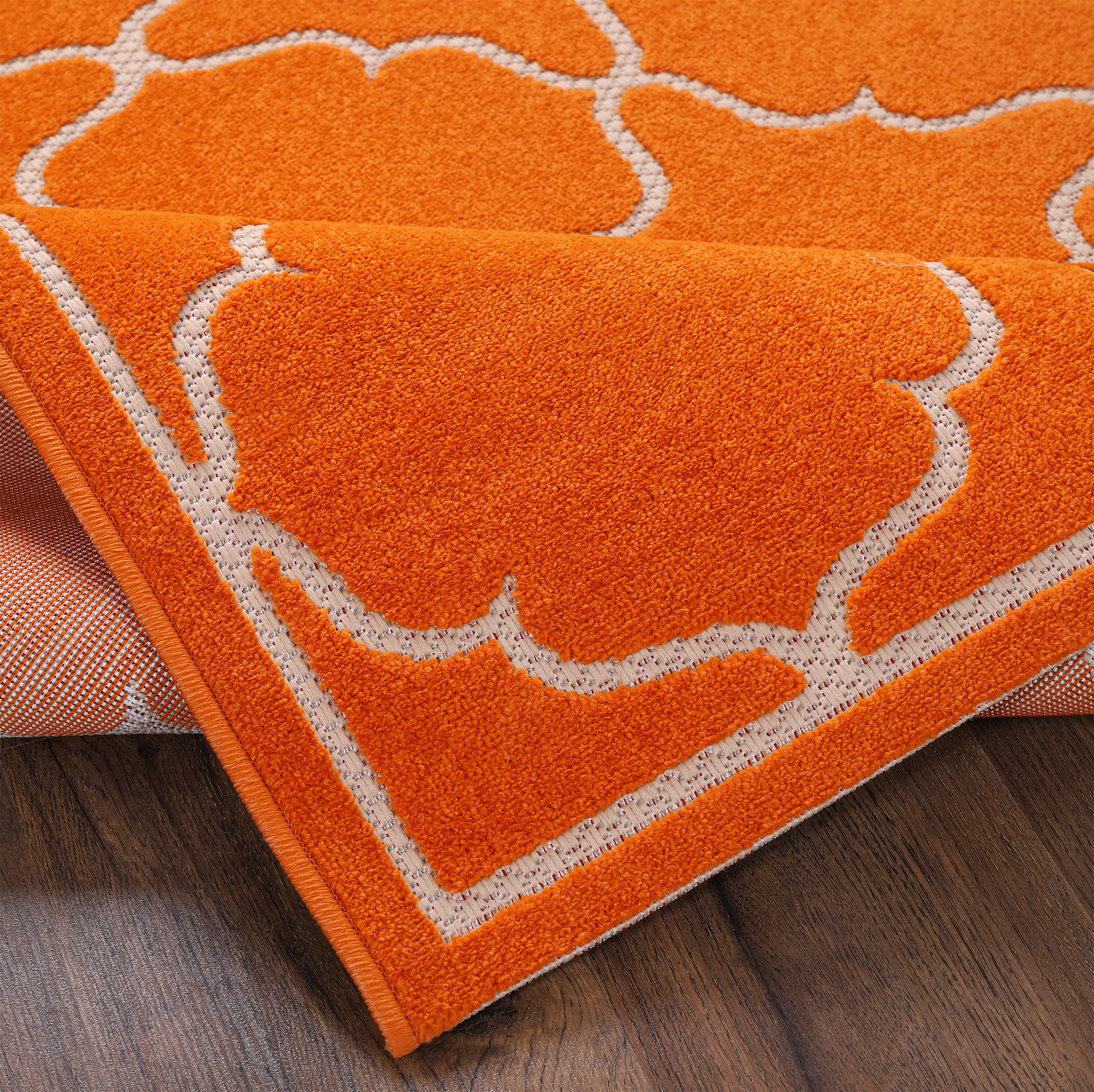 Tapijtenloods Binnen en Buiten Vloerkleed Berlin Outdoor Laagpolig Tapijt Oranje
