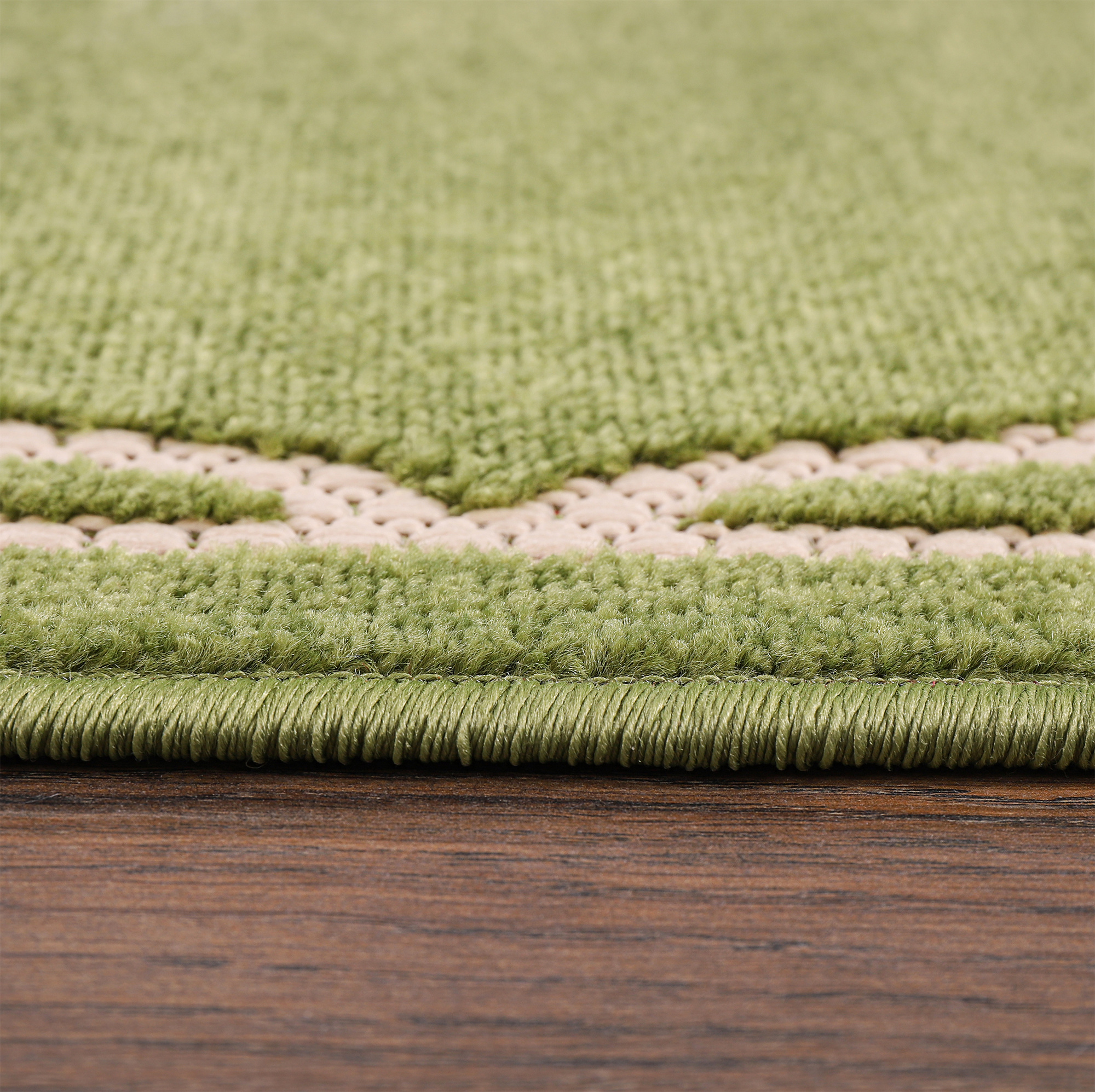 Buitenkleed Berlin Laagpolig Vloerkleed Groen