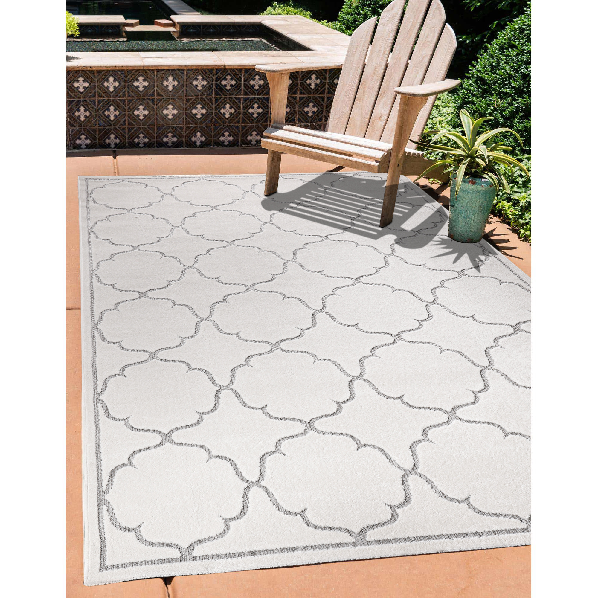 Berlin Outdoor - Buitenkleed Tuin - Weerbestendig Vloerkleed - Creme