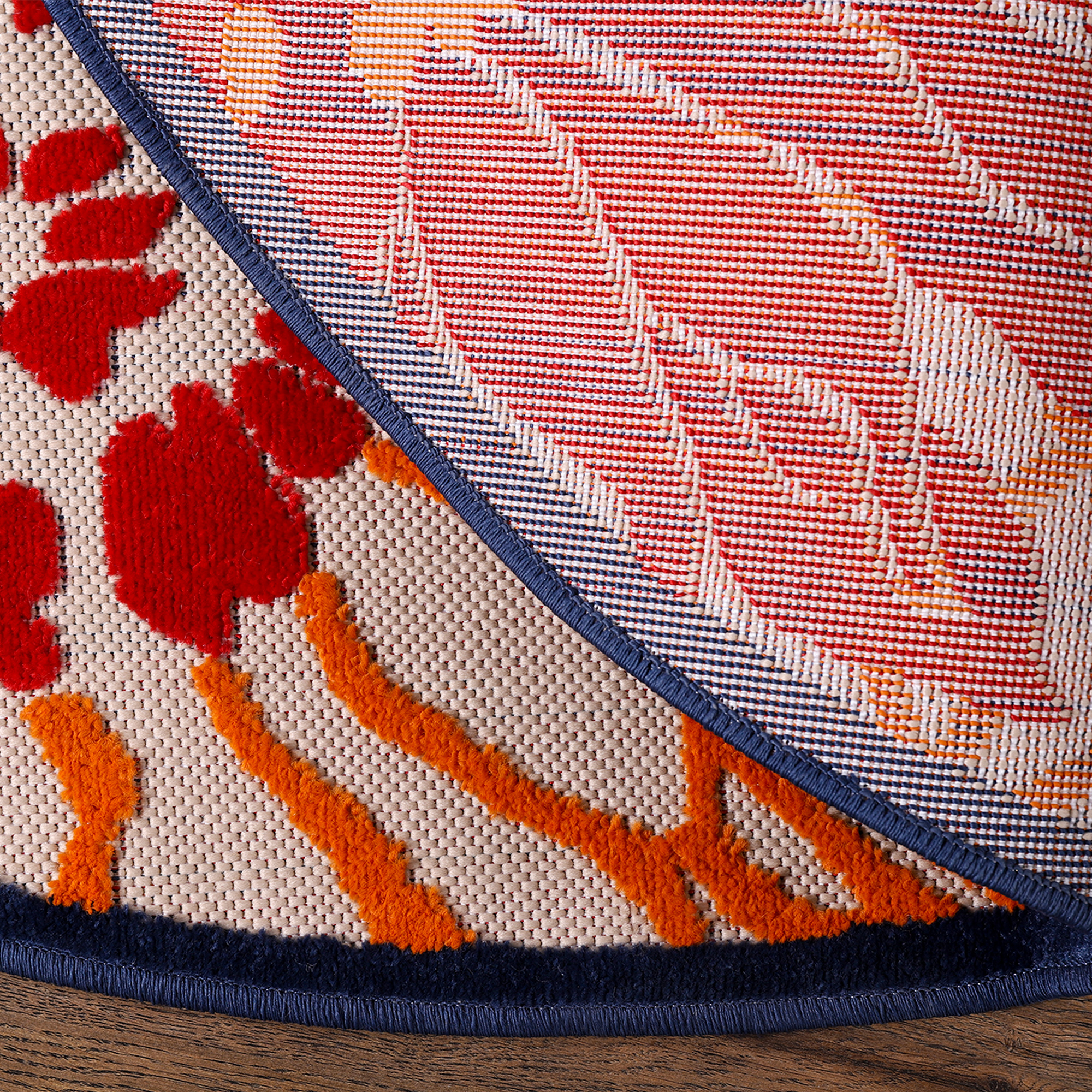 Floral Rond Buitenkleed Multi