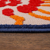 Floral Outdoor - Buitenkleed Tuin - Rond - Weerbestendig Vloerkleed - Multi