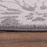 Floral Outdoor - Buitenkleed Tuin - Rond - Weerbestendig Vloerkleed - Grijs